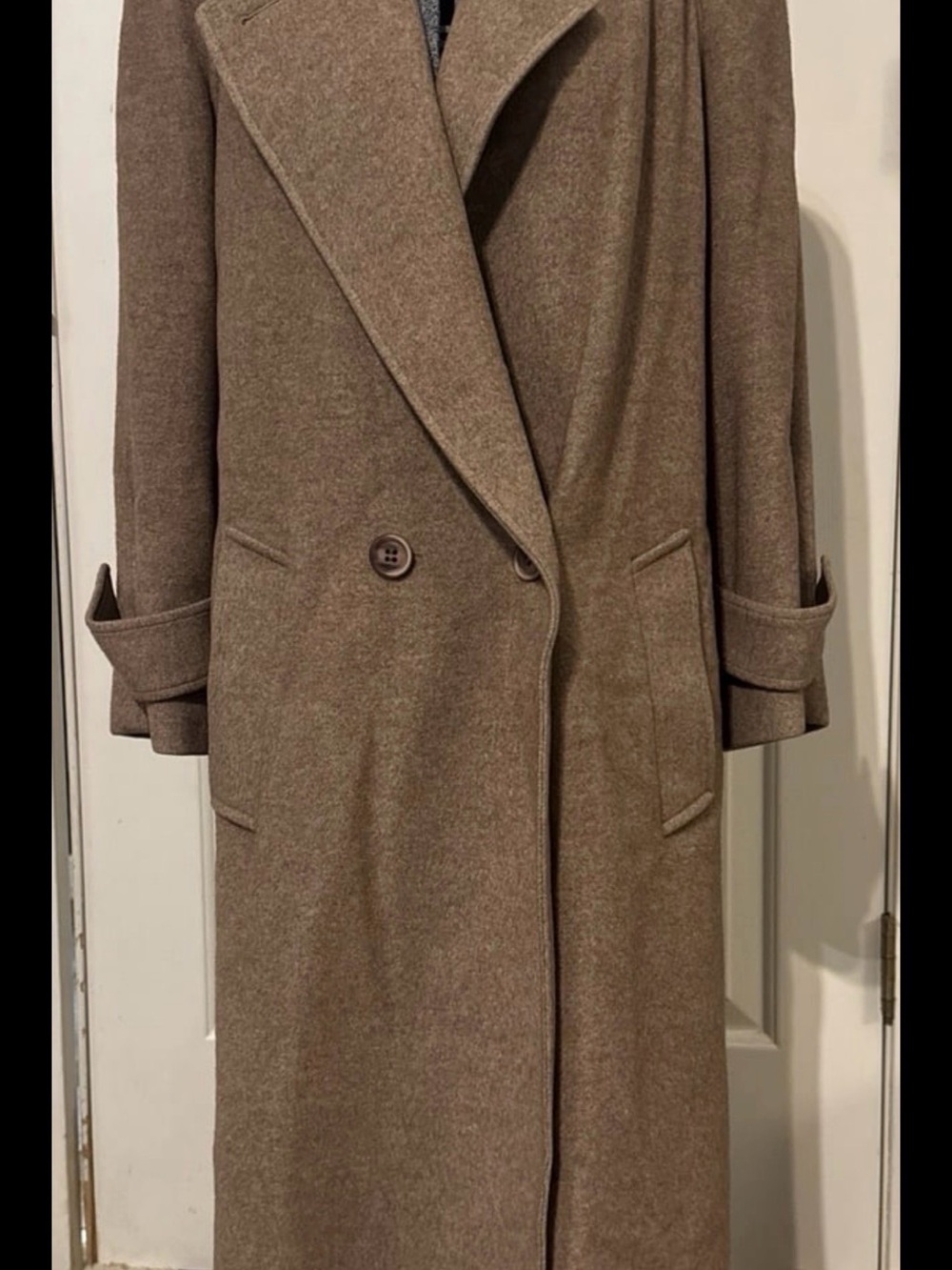 Vintage Brown Double-Breasted Trench Coat